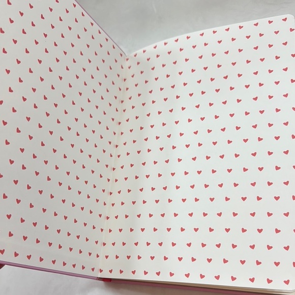 Papyrus Pink Cherry Patterned Notebook with Gold Pen NWT - Picture 2 of 7